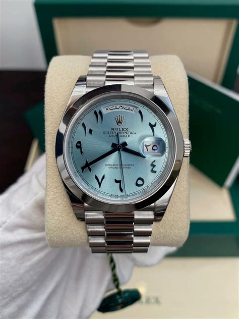 platinum arabic dial rolex|Rolex datejust 41mm arabic dial.